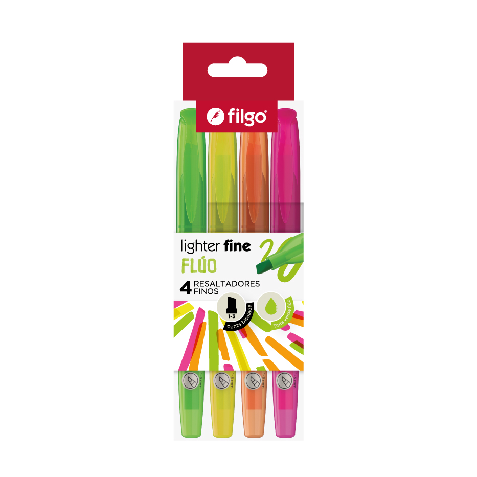 Resaltador Filgo fluo x4
