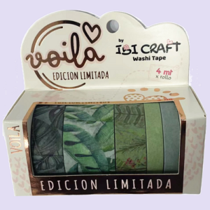 Washi tape ibi craft hojas x5