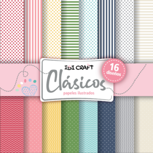 Set de 24 cartulinas 180gr ibi craft clasicas