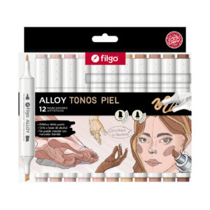 Marcadores Filgo Alloy colores piel x12