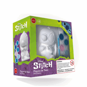 Figura yeso Stitch con pinturas Royal