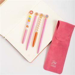Lapicera de metal Colorblock retractil Fw