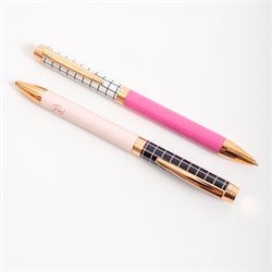 Lapicera metalica Classic retractil Fw, tinta azul