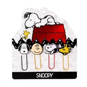 Set de clips con aplique Snoopy x4