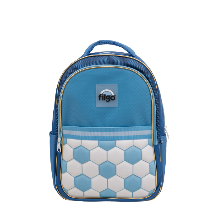 Mochila Filgo starpak 18" futbol celeste/blanco