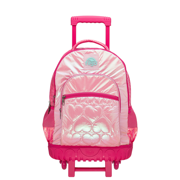 Mochila Filgo keiway 17" holografica con carrito