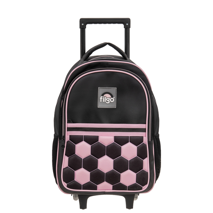 Mochila Filgo starpak 18" Futbol rosa/negro