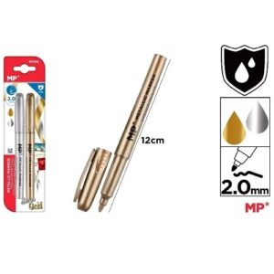 Marcador metalizado 2.0 main paper oro y plata