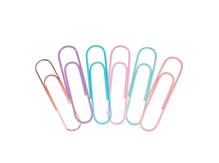 Clips pastel metálicos gigantes Mooving Pastel 6 unidades - Imagen 2