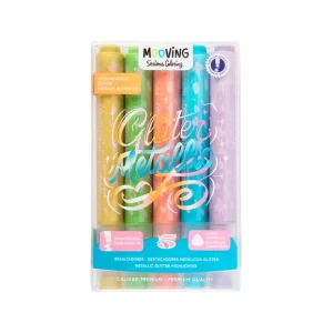 Resaltadores mooving glitter x5