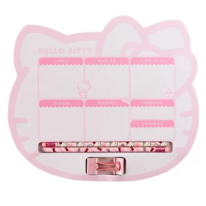 Planner semanal con accesorios Hello kitty