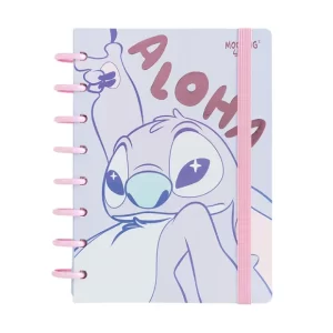Cuaderno Stitch A5 loop discos Mooving con separadores