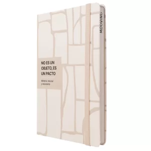 Cuaderno A5 tapa dura Mooving hojas de piedra