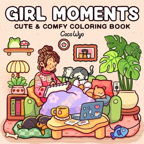 Libro viral de colorear girl moments