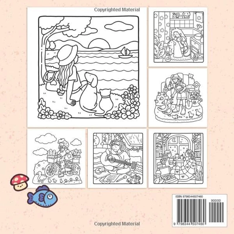 Libro viral de colorear girl moments - Imagen 2
