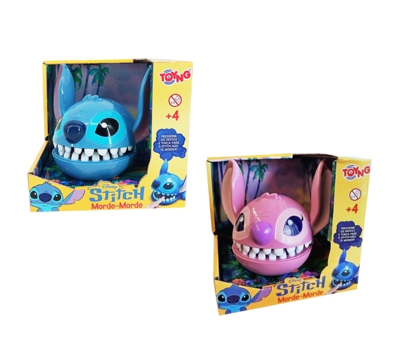 Juego stitch mordedor rosa o azul