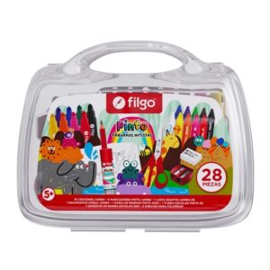 Valija Filgo pequeños artistas 28 piezas jumbo