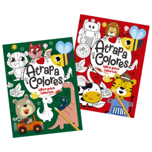 Libro colorear atrapa colores, dibujos grandes