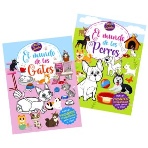 Libro para colorear perro o gato