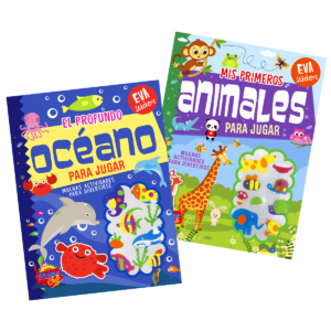 Libro actividades con stickers de goma eva
