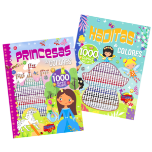 Libro para colorear con gemas