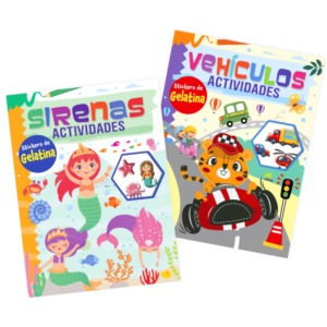 Libro actividades con stickers de agua