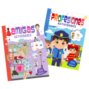 Libro actividades con sticker puffy