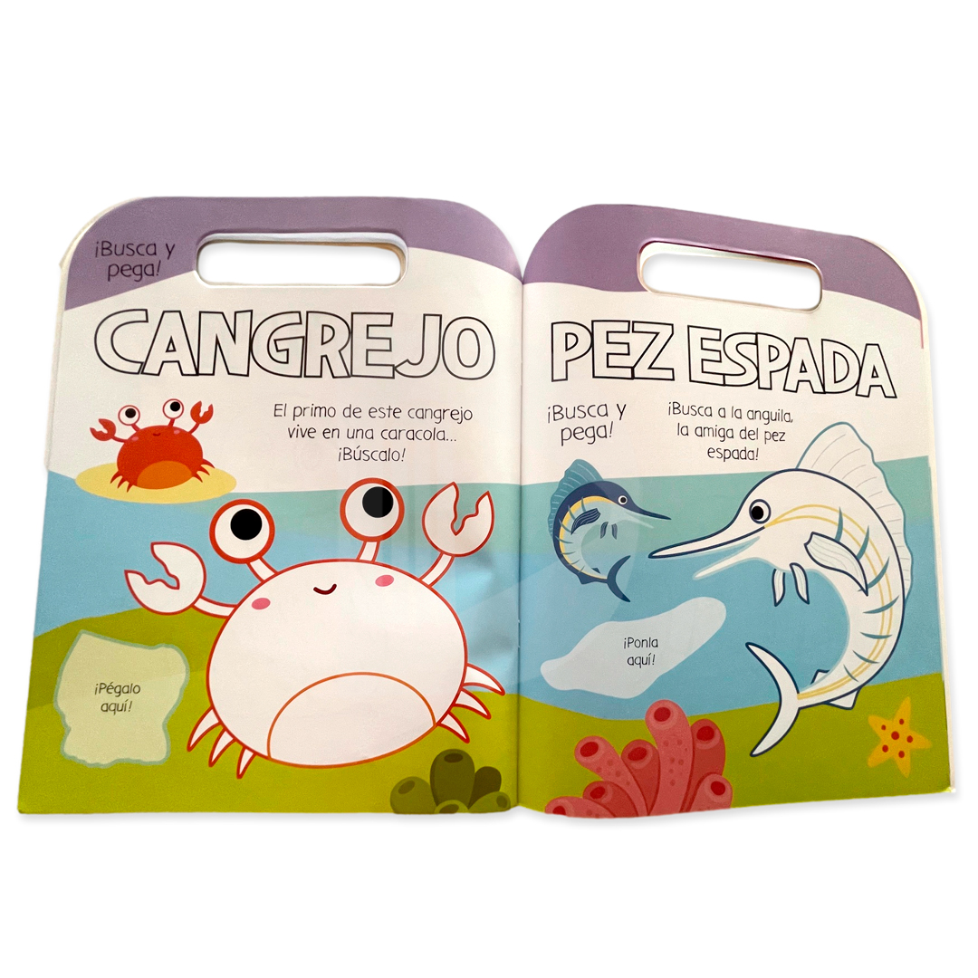 Libro valija colorea y completa con stickers - Imagen 9
