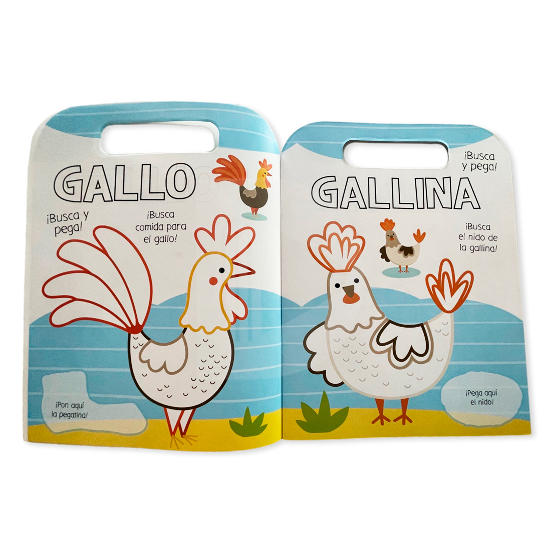 Libro valija colorea y completa con stickers - Imagen 5