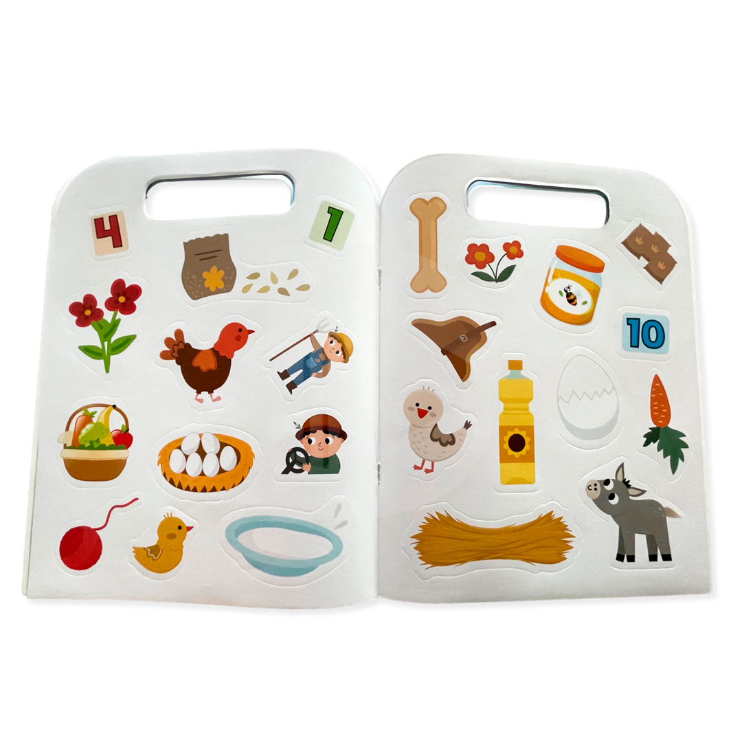 Libro valija colorea y completa con stickers - Imagen 6