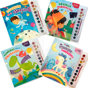 Libro coloreo mi cuento con acuarelas