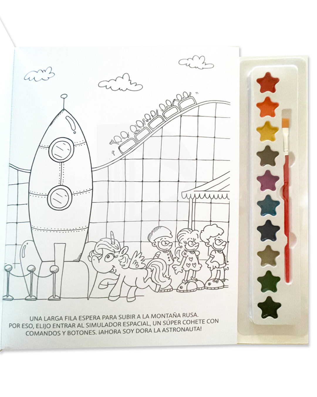 Libro coloreo mi cuento con acuarelas - Imagen 5
