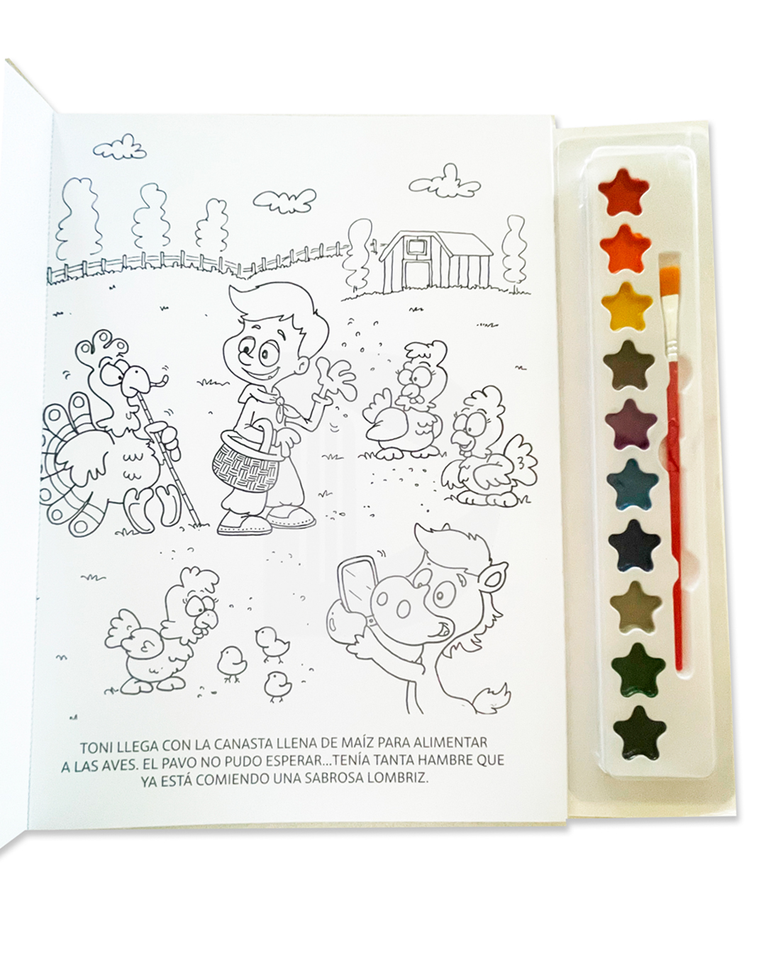 Libro coloreo mi cuento con acuarelas - Imagen 2