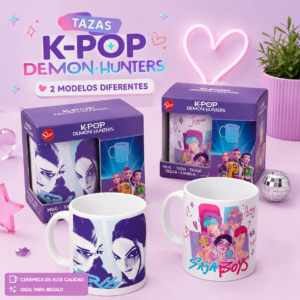 Taza de cerámica K-Pop demon hunters 325 ml en caja