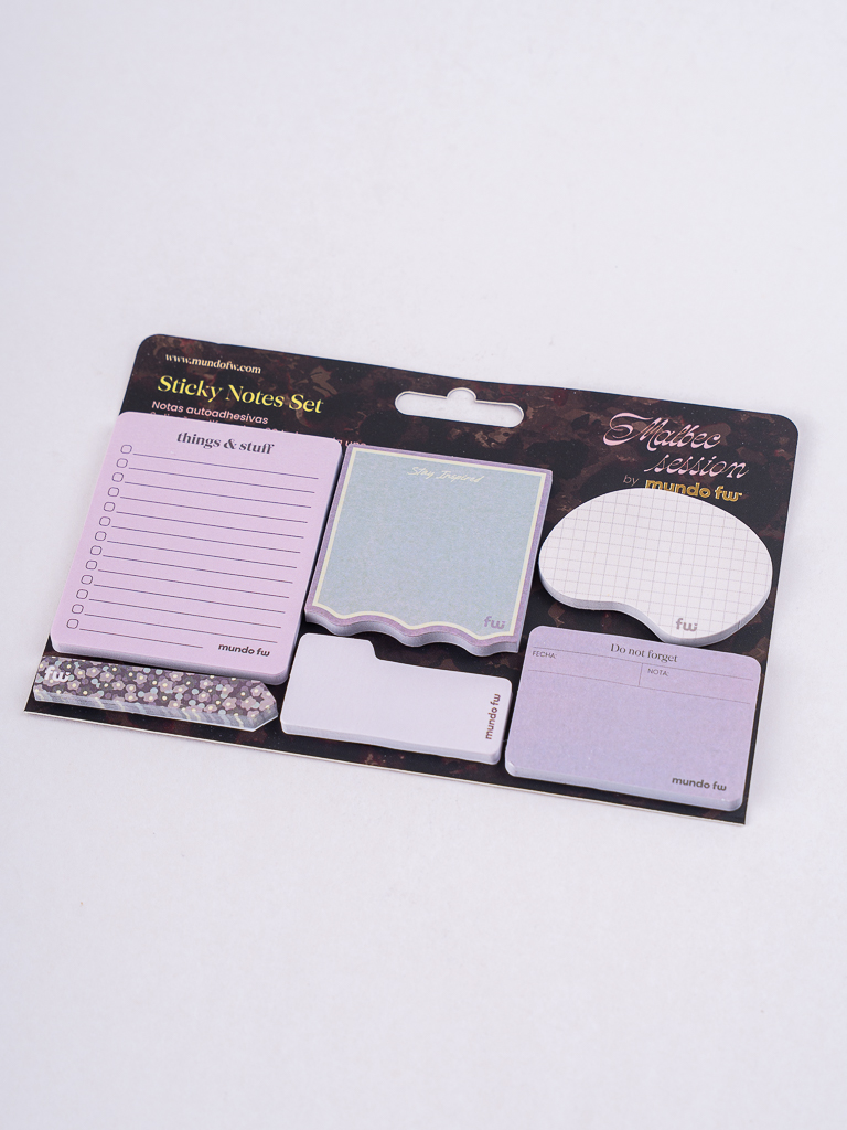 Sticky Notes Set Malbec Fw - Imagen 2