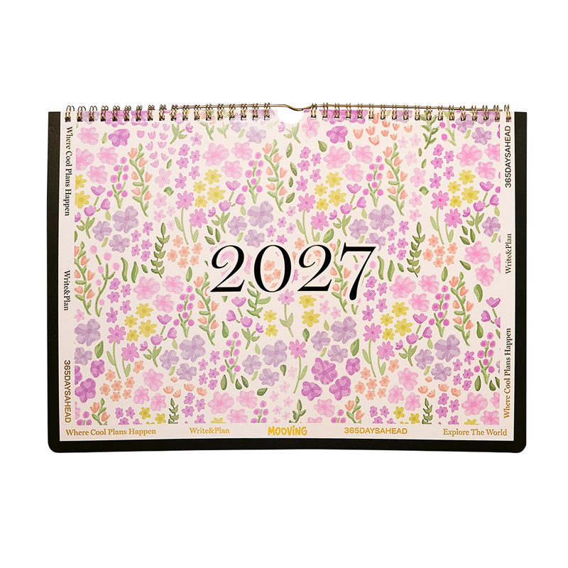 Calendario de pared 2027 Floral