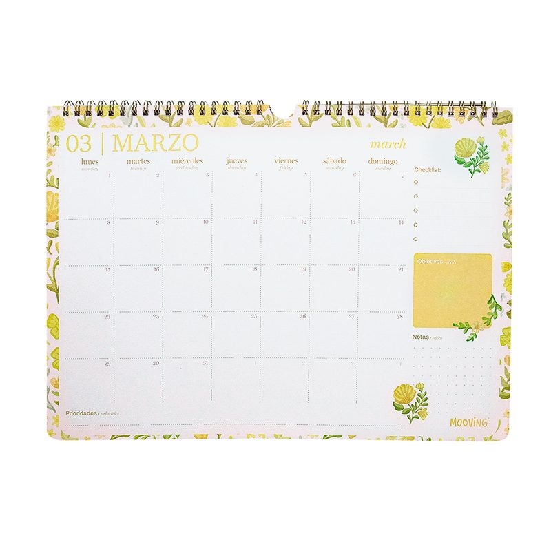 Calendario de pared 2027 Floral - Imagen 3