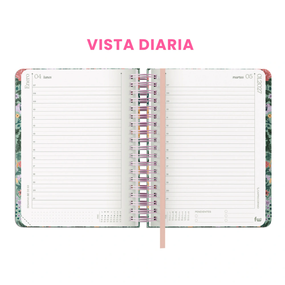 Agenda 2027 semanal/diaria cute fw - Imagen 3