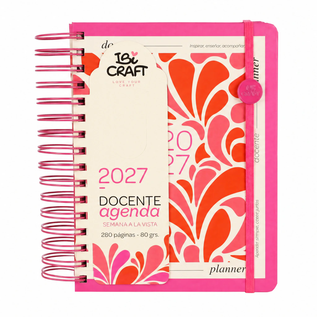Agenda 2027 Ibicraft A5 Semanal con separadores - Docente