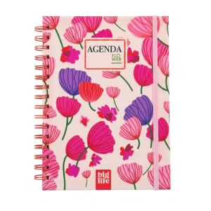 Agenda 2027 flower tapa de tela semanal o diaria Big Life