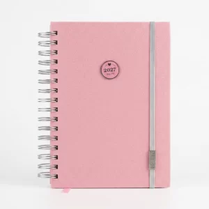 Agenda 2027 pastel terciopelo semanal o diaria Big Life