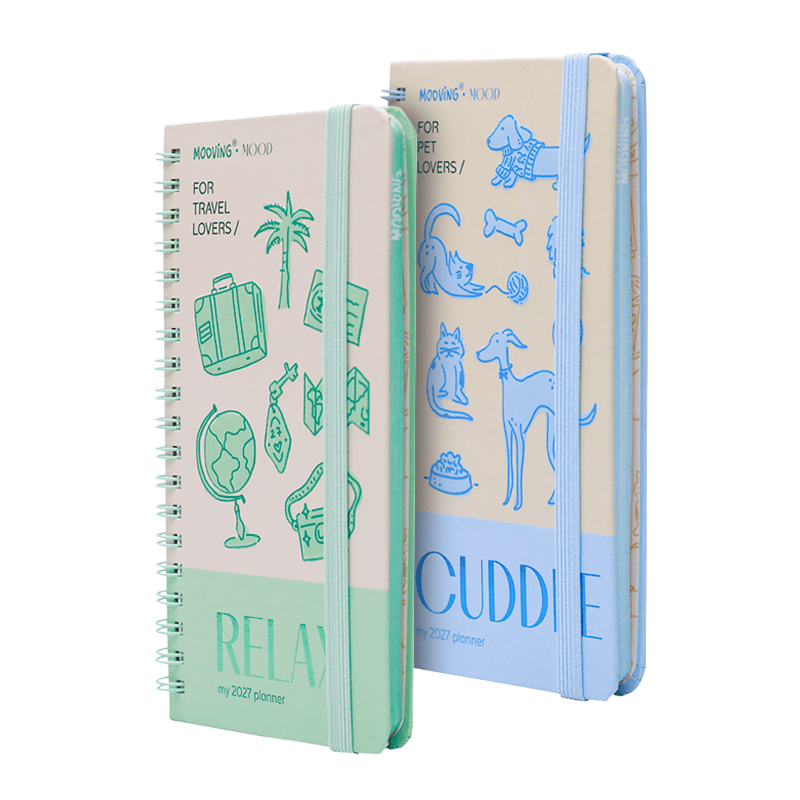 Agenda Mooving pocket Mood 2027 semanal con espiral