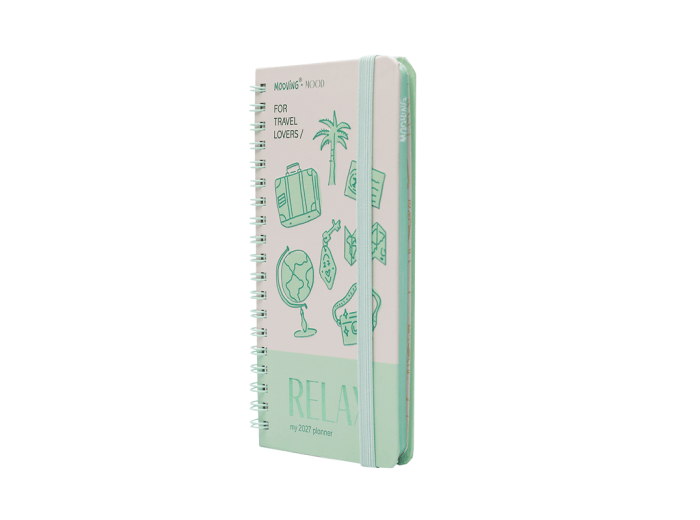 Agenda Mooving pocket Mood 2027 semanal con espiral